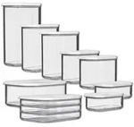 MEPAL Vorratsdosen-Jubil&auml;ums-Set MODULA 9-teilig transparent