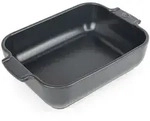 PEUGEOT rechteckige Auflaufform APPOLIA 25 cm schiefergrau