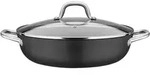 GSW Gusseisen Servierpfanne ROBUSTA mit Wabenboden und Glasdeckel 30 cm INDUKTIO...
