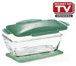 GENIUS Nicer Dicer Chef S Glassch&uuml;ssel 1,7 Liter backofenfest mit Deckel gr&uuml;n