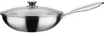 GSW Wok-Pfanne Schmorpfanne 32 cm Antihaft-Versiegelung Glasdeckel