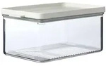 MEPAL Vorratsdose OMNIA K&auml;sedose 2,0 Liter transparent Deckel nordic white