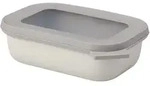 MEPAL Multisch&uuml;ssel CIRQULA rechteckig flach 0,5 Liter nordic white