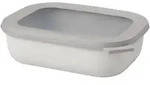 MEPAL Multisch&uuml;ssel CIRQULA rechteckig flach 1,0 Liter nordic white
