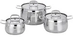 ELO Topfset Mystery 3-teilig stapelbar Glasdeckel INDUKTION