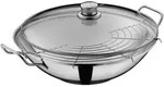 WMF Party Wok-Set TAIWAN 36 cm Edelstahl mit Glasdeckel INDUKTION