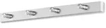 ZACK Garderobenleiste ACCOLO 40 cm aus Edelstahl mattiert mit 4 Haken