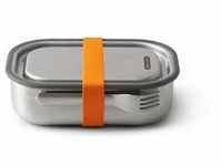 BLACK+BLUM Lunchbox Edelstahl mit Gabel groß 20 x 15 x 6,5 cm orange