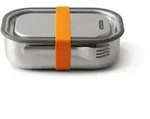 BLACK+BLUM Lunchbox Edelstahl mit Gabel gro&szlig; 1,0 Liter 20 x 15 x 6,5 cm orange