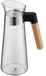 WMF Wasserkaraffe Kineo 1,0 Liter Wasserkanne aus Glas mit Griff aus Buchenholz