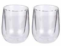 CILIO Milchkaffee-Glas VERONA 2er Set 250 ml doppelwandig Teeglas