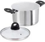 GENIUS Kochtopf CERAFIT STEEL mit Keramik-Beschichtung 20 cm 3,5 Liter...
