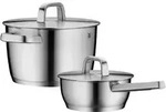 WMF Topf-Set ICONIC 2 teilig Kochtopf 22 cm und Stielkasserolle 18 cm