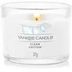 YANKEE CANDLE Glasvotivkerze CLEAN COTTON 37 g Duftkerze