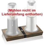 GEFU M&uuml;hlenuntersetzer X-PLOSION L Akazienholz und Edelstahl schwarz