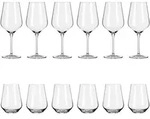 RITZENHOFF 12er-Set LICHTWEISS AURELIE 6 x Rotweinglas 6 x Wasserglas