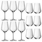 RITZENHOFF Rotwein- und Wasserglas-Set STERNSCHLIFF 12-teilig