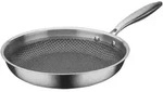 GSW Bratpfanne INOXXA BLACK Antihaft-Versiegelung PFAS-frei Wabenstruktur 28 cm