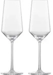 ZWIESEL GLAS Serie PURE Champagnerglas 2 St&uuml;ck Inhalt 297 ml mit Moussierpunkt