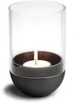 H&Ouml;FATS Windlicht GRAVITY CANDLE schwarz mit kardanisch gelagerter Kerze