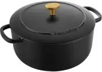 BALLARINI Cocotte BELLAMONTE 22 cm rund 3,0 Liter Br&auml;ter aus Gusseisen schwarz