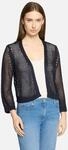 Grobstrickjacke mit Lochmuster