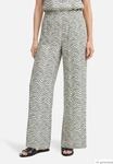 Wide Leg Hose mit Gummizug und Druck