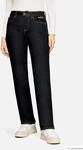 Stretch-Jeans mit Strass