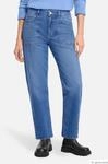 Cropped-Jeans mit Waschung