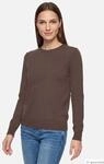 Basic-Strickpullover mit Rundhalsausschnitt