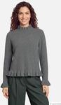 Strickpullover mit Stehkragen