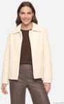Flauschige Strickjacke mit Hemdkragen