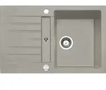 Naber 1106046 Corto 780 Einbausp&uuml;le mit kleiner Abtropffl&auml;che Granit concrete