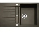 Naber 1106042 Corto 780 Einbausp&uuml;le mit kleiner Abtropffl&auml;che Granit espresso