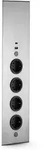 Naber 7053239 Mira ES1 Energie Ecks&auml;ule Edelstahl mit Teleskopst&uuml;ck, 4 Steckd...