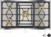Gaggenau VG491115 Vario Gas 90 cm Serie 400, ohne Bedienknebel (CKG450010 oder