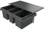 Naber 8013393 Abfallsammler Cox Stand-Up 280S/800-3anthrazit 2 x 16 Liter, 1 ...