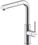 Naber 5025017 Namor 7 Einhandmischer mit seitlichem Hebel und L-Auszugsauslau...