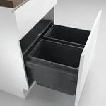 Naber 8013304 Abfallsammler Cox Base anthrazit 360S/600-2 2x22 Liter