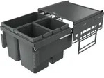 Naber 8013302 Abfallsammler Cox Base anthrazit 360S/500-3 2x 10 Liter und 1x1...
