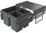Naber 8013305 Abfallsammler Cox Base anthrazit 360S/600-3 2x10 Liter + 1x22 L...