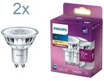 2er Sparpack PHILIPS LED Strahler GU10 3.5W wie 35W mit 36&deg;-Abstrahlwinkel