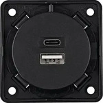 Berker 926202505 USB Ladesteckdose, Ladedose 230 V, 2fach, 3A, A+C, Integro, ant