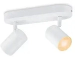 WIZ Smarter 2-flammiger LED RGB Deckenstrahler Imageo in Wei&szlig; WLAN/Wi-Fi...