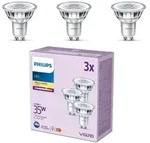 Philips LED-Reflektor Set 3x GU10 PAR16 3.5W wie 35W 2700K Warmwei&szlig; -...