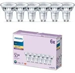6er-Set PHILIPS GU10 LED Reflektor 4,6W wie 50W 36&deg; Ausstrahlwinkel 2700K