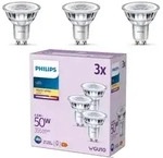 Philips LED-Spotlampen Set 3x GU10 PAR16 4,6W wie 50W 2700K Warmwei&szlig; 36&deg; &ndash;