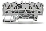 WAGO 2002-1401 Durchgangsklemme 4-Leiter 2,5 mm2 Push-in CAGE CLAMP grau