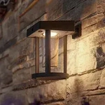 Philips LED Solar Wandleuchte Camill Schwarz/Transparent Ultra-Efficient