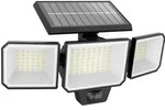 Philips LED Solar Wandleuchte Nysil Schwarz 3x 2,9W IP65 mit Bewegungsmelder